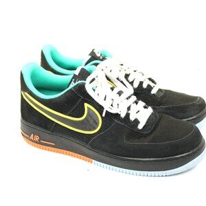 Nike Air Force 1 '07 LV8 Peace and Unity Men's Black Suede Sneaker Size 11